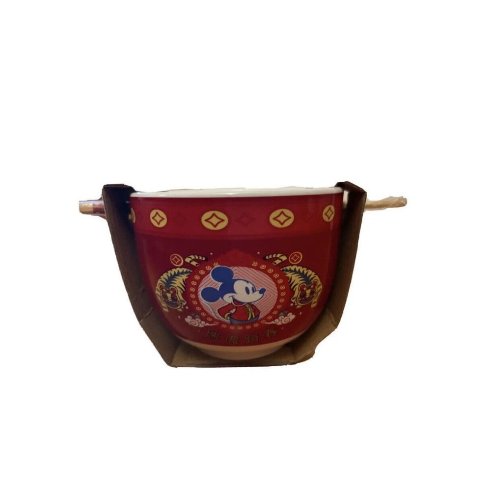 Disney Mickey Mouse - Ramen Noodle 20 Oz. Bowl W/Chopsticks